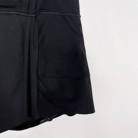 Athleta Large L Black Momentum Tennis Skort Tiered Ruffle Running Short Interior - Picture 3 of 9